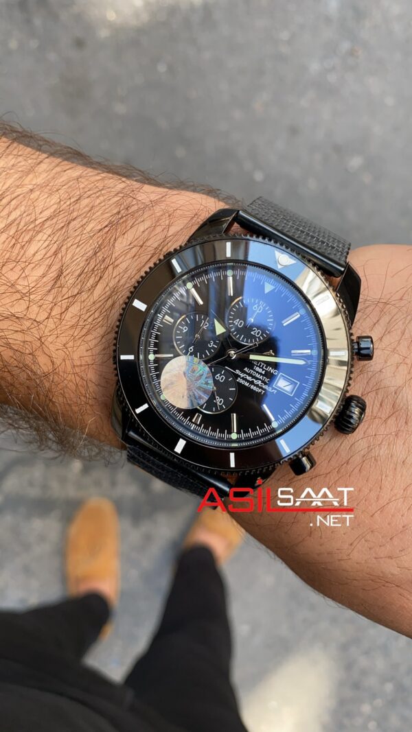 Breitling Superocean Heritage 2 PVD Black 44 mm Siyah Hasır Kordon