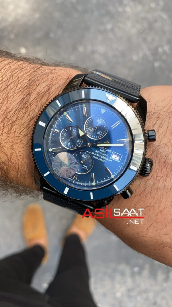 Breitling Superocean Heritage II PVD Siyah Kasa Mavi Kadran