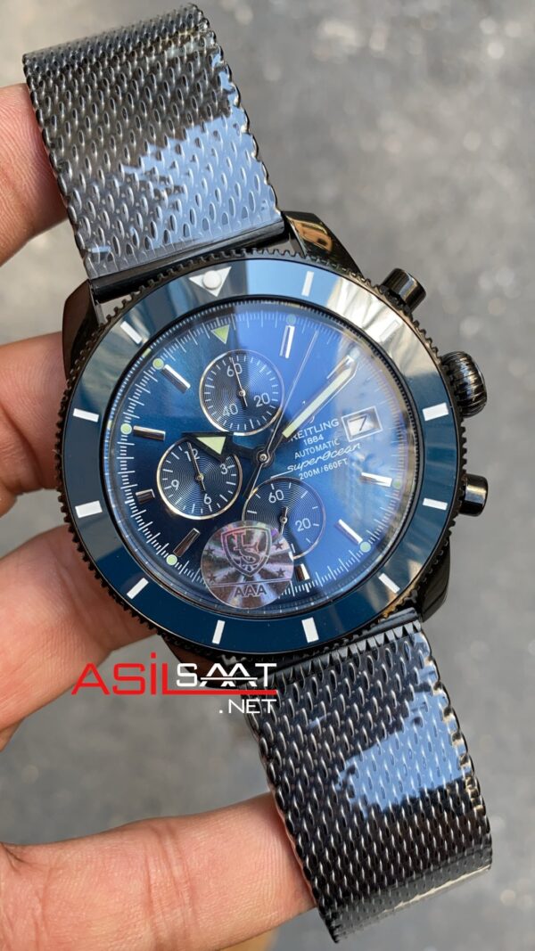 Breitling Superocean Heritage II PVD Siyah Kasa Mavi Kadran