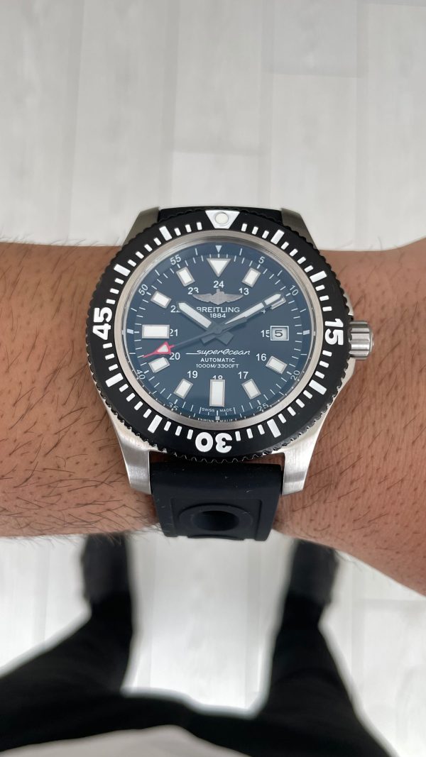 Breitling Superocean II Siyah Y17393 Kauçuk 44mm Replika Saat