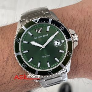 Emporio Armani AR11338 Yeşil 42mm Replika Saat