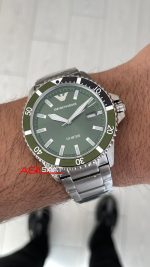 Emporio Armani AR11338 Yeşil 42mm Replika Saat