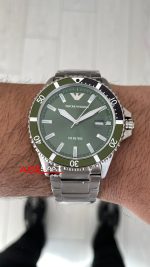 Emporio Armani AR11338 Yeşil 42mm Replika Saat