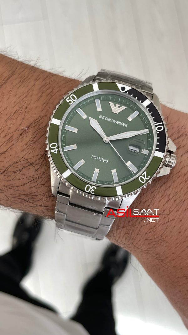 Emporio Armani AR11338 Yeşil 42mm Replika Saat Emporio Armani AR11338 Yeşil 42mm Replika Saat