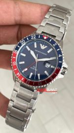 Emporio Armani GMT Pepsi AR11590 Mavi 42mm Erkek Kol Saati