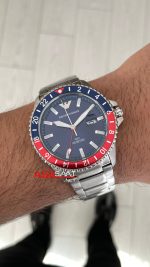 Emporio Armani GMT Pepsi AR11590 Mavi 42mm Erkek Kol Saati