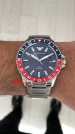 Emporio Armani GMT Pepsi AR11590 Mavi 42mm Erkek Kol Saati
