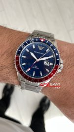 Emporio Armani GMT Pepsi AR11590 Mavi 42mm Erkek Kol Saati