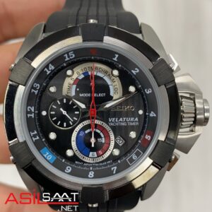 Seiko Velatura Chronograph Siyah Kadran