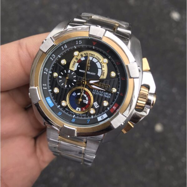 Seiko Velatura Yachting Timer Chronograph Siyah