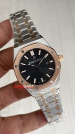 Audemars Piguet Royal Oak Lady Siyah Kadran 67651SR Silver Rose 33mm Kadın Replika Saat