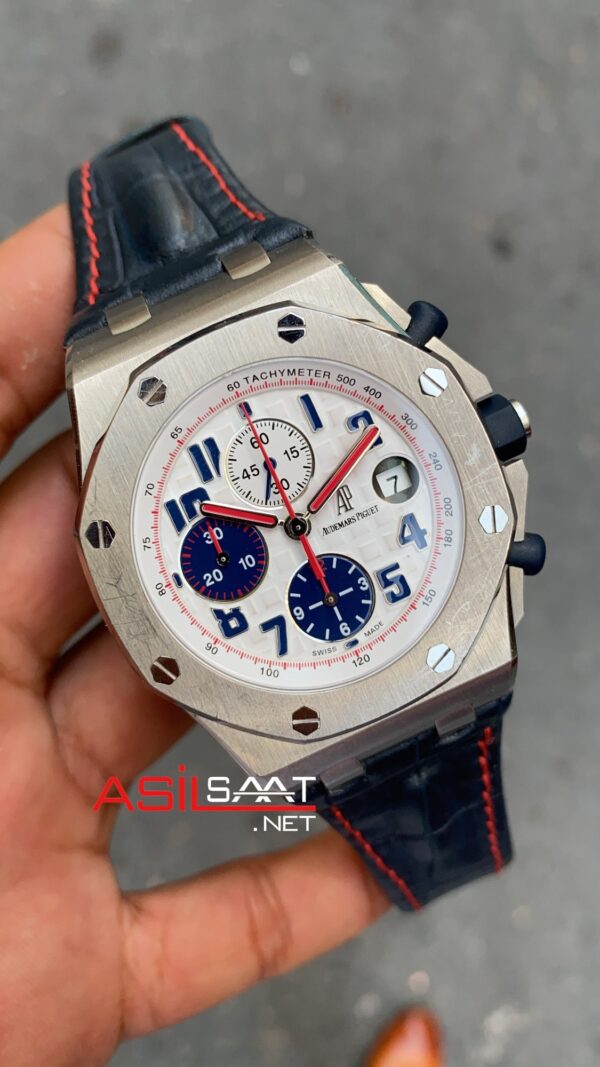 Audemars Piguet Royal Oak Offshore 26208ST Beyaz Kadran ETA Saat Audemars Piguet Royal Oak Offshore 26208ST Beyaz Kadran ETA Saat