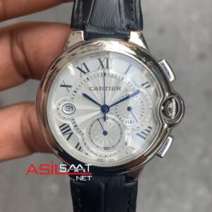 Cartier Ballon Bleu WSBB0034 Beyaz Kadran Deri Kordon 33 mm Kadın Saati