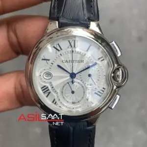 Cartier Ballon Bleu WSBB0034 Beyaz Kadran Deri Kordon 33 mm Kadın Saati