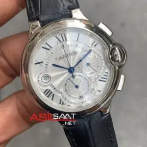 Cartier Ballon Bleu WSBB0034 Beyaz Kadran Deri Kordon 33 mm Kadın Saati