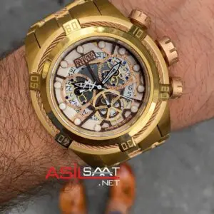 Invicta Bolt Zeus 53 mm Gold Replika Saat