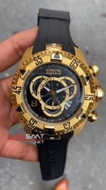 Invicta Excursion Kadran Siyah 52 mm 80639 Gold Repika Saat IEX001