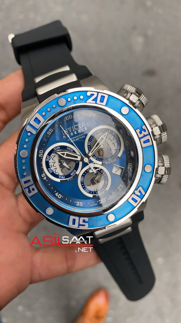 Invicta Reserve Subaqua Sea Dragon Mavi Kadran 52 mm 21643 Blue Replika Saat IRES002