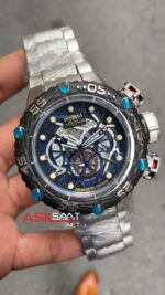 Invicta SubaQua Noma 6 Jason Taylor Siyah Kadran 52 mm 25300 Silver Black Replika Saat ISN001