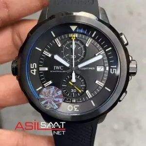IWC Aquatimer Chronograph Galapagos Islands IW379502 PVD Black Siyah