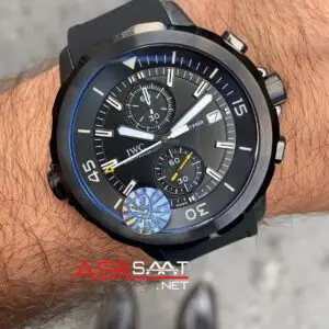 IWC Aquatimer Chronograph Galapagos Islands IW379502 PVD Black Siyah