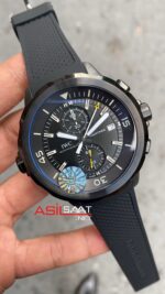 IWC Aquatimer Chronograph Galapagos Islands IW379502 PVD Black Siyah