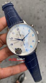 Iwc Portugieser Rattrapante IW371605 Mavi Beyaz