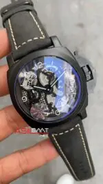 Panerai Lo Scienziato Luminor 1950 Skeleton Tourbillon PAM00528 PVD Black
