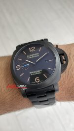 Panerai Luminor Marina Siyah Kadran PAM01562 PVD Black 44mm Replika Saat