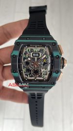 Richard Mille RM 011 Ultimate Edition Torquoise TPT Skeleton Flyback Chronograph