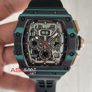 Richard Mille RM 011 Ultimate Edition Torquoise TPT Skeleton Flyback Chronograph