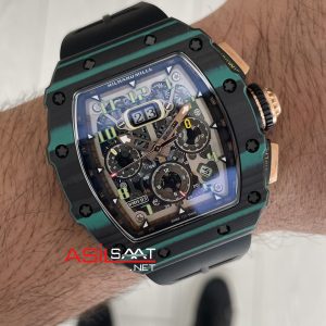 Richard Mille RM 011 Ultimate Edition Torquoise TPT Skeleton Flyback Chronograph