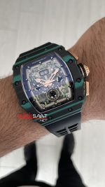 Richard Mille RM 011 Ultimate Edition Torquoise TPT Skeleton Flyback Chronograph