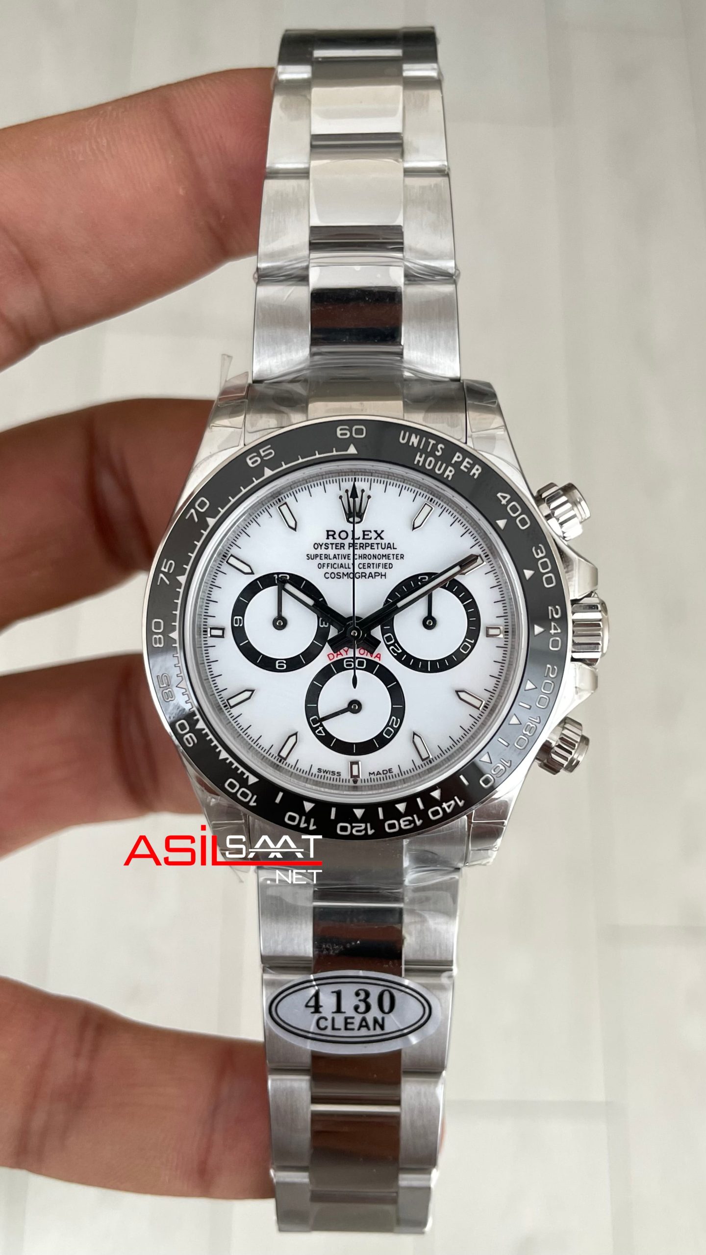 Rolex Daytona Panda 126500LN Beyaz Kadran 40mm Swiss ETA Saat Clean Factory Rolex Daytona Panda 126500LN Beyaz Kadran 40mm Swiss ETA Saat Clean Factory