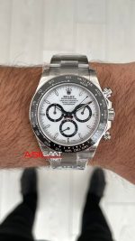 Rolex Daytona Panda 126500LN Beyaz Kadran 40mm Swiss ETA Saat Clean Factory