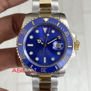 Rolex Submariner Bluesy 126613LB Mavi Kadran 41mm Two Tone Gold Replika Saat