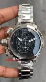 U-Boat Chimera 8065 Tungsten Skeleton Silver