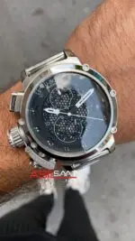 U-Boat Chimera 8065 Tungsten Skeleton Silver