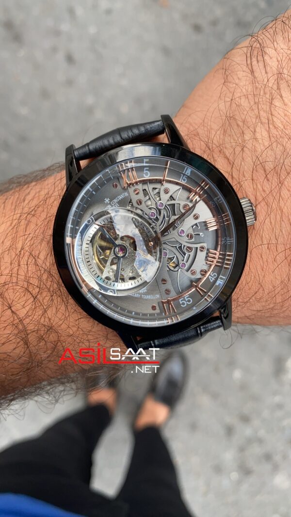 Vacheron Constantin Maitre Cabinotier Tourbillon Armillary Retrograde 57260 PVD Siyah Vacheron Constantin Maitre Cabinotier Tourbillon Armillary Retrograde 57260 PVD Siyah