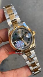 Rolex Bayan Datejust 31 mm Wimbledon Oyster Bayan Kol Saati Two Tone RBA054