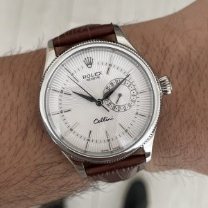 Rolex Cellini Date 50519 Beyaz 39mm Replika Saat