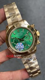 Rolex Cosmograph Daytona Yeşil Kadran 40 mm 116508 Green Gold Replika Saat ROLDA021