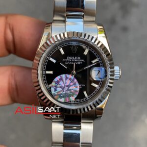 Rolex Datejust 31 mm Bayan Kol Saati 178240 Siyah Kadran Silver RBA056