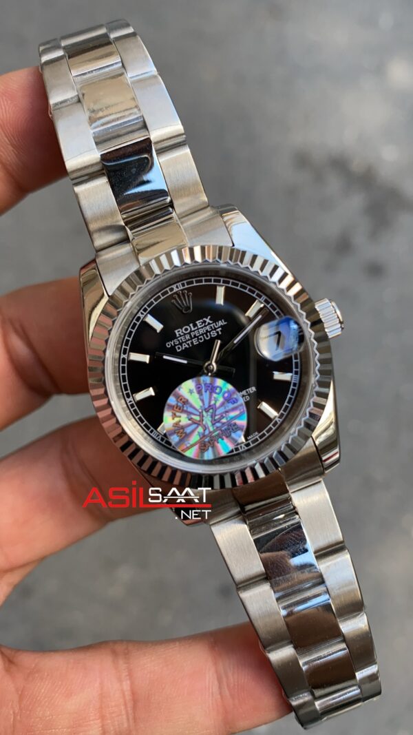 Rolex Datejust 31 mm Bayan Kol Saati 178240 Siyah Kadran Silver RBA056 Rolex Datejust 31 mm Bayan Kol Saati 178240 Siyah Kadran Silver RBA056