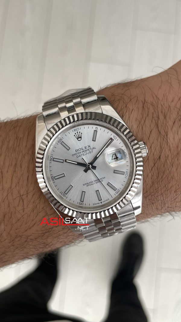 Rolex Datejust Beyaz Kadran 126334 Jubilee 41mm Replika Saat