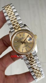 Rolex Datejust Champagne 126233 Jubilee 36mm Lady Şampanya Kadran Two Tone Gold Kadın Saati