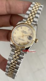 Rolex Datejust Champagne Diamond Dial 278273 Jubilee 31mm Lady Two Tone Gold Kadın Saati