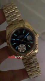 Rolex Datejust Jubilee Siyah Kadran 41 mm Gold Replika Saat ROLDJ032