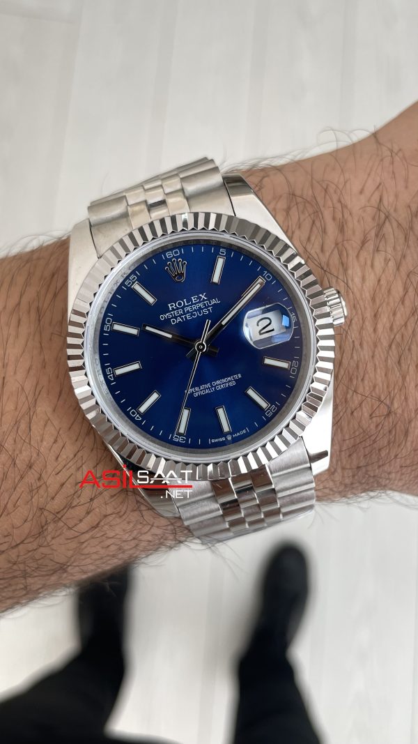 Rolex Datejust Mavi Kadran 126334 Jubilee Blue 41mm Replika Saat