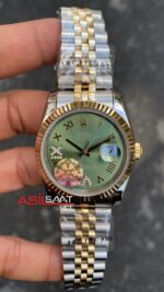 Rolex Datejust Olive Green 36 mm Jubilee 126233 Zeytin Yeşili Kadran Bayan Saati Silver Gold RBA073